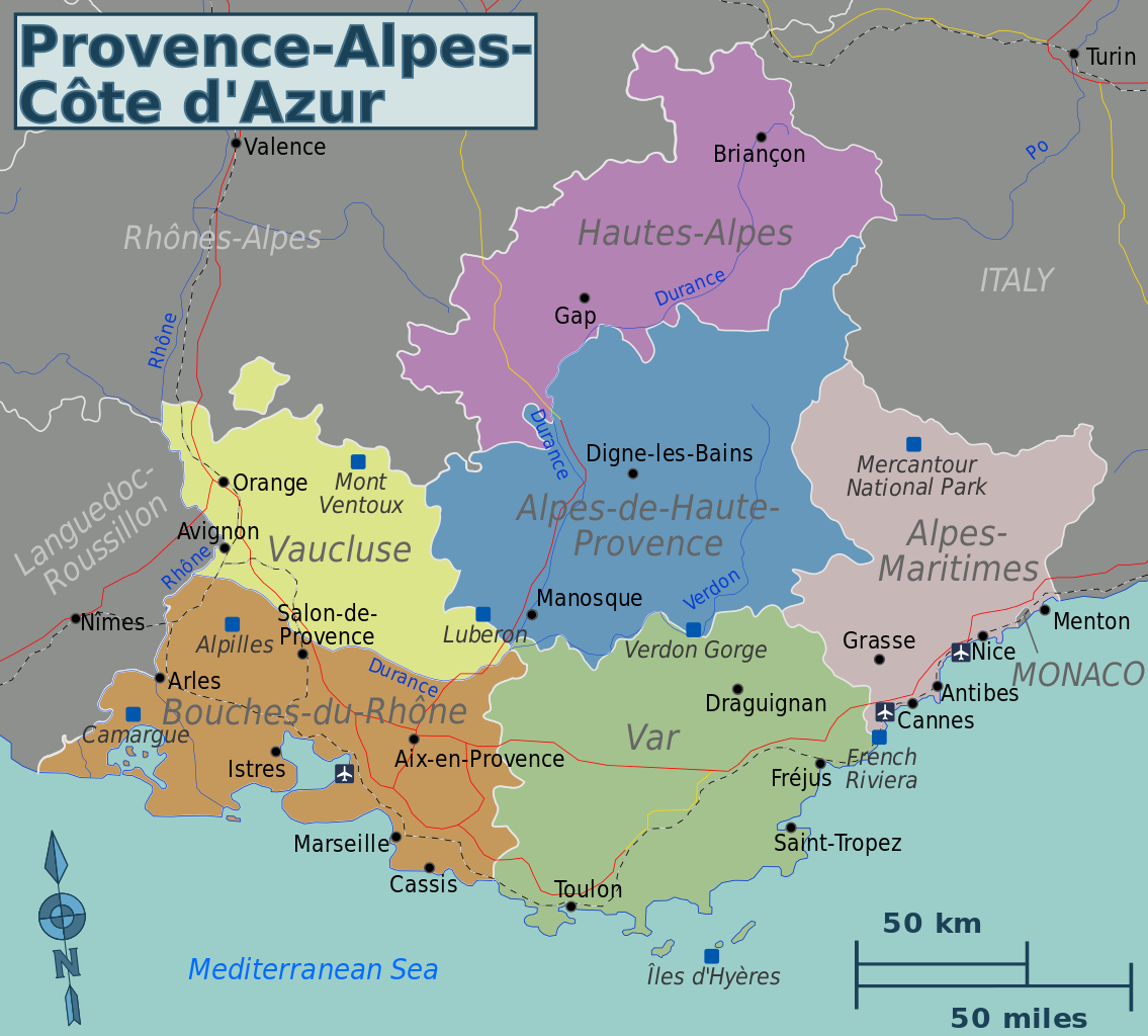 Provence map